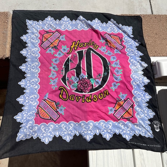 Harley-Davidson Accessories - Vintage Harley Davidson Bandanna